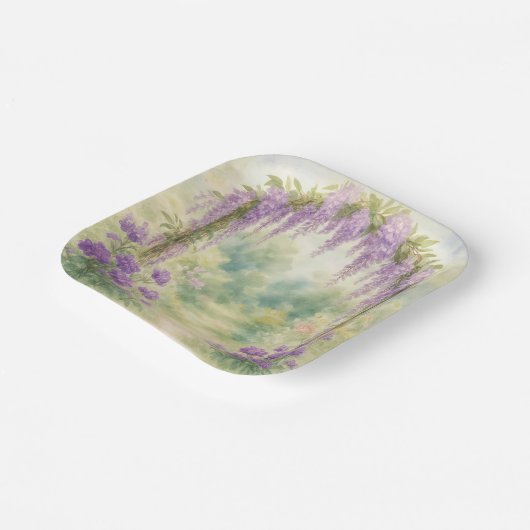 Wisteria Locarno Pappteller (Gewinkelt)