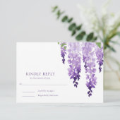 Wisteria Locarno RSVP Karte (Stehend Vorderseite)