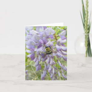 Wisteria & Male Carpenter Beachcard Feiertagskarte