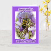 Wisteria & Male Carpenter Bee Well Card Karte (Gelbe Blume)