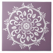 Wisteria Mandala Fliese (Vorderseite)