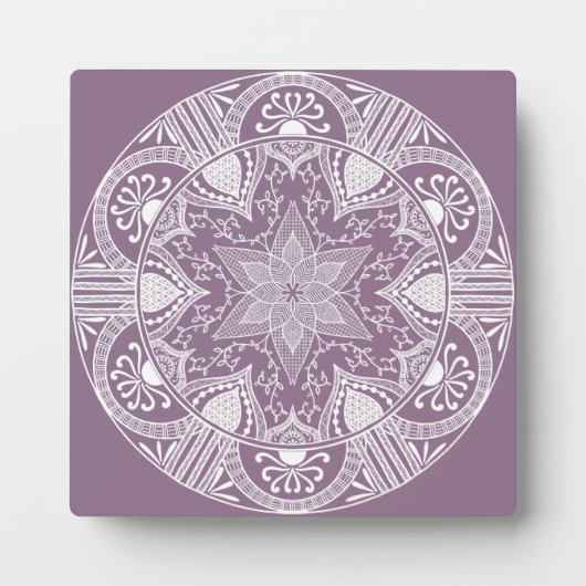 Wisteria Mandala Fotoplatte (Vorderseite)