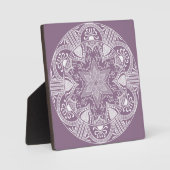 Wisteria Mandala Fotoplatte (Vorderseite)