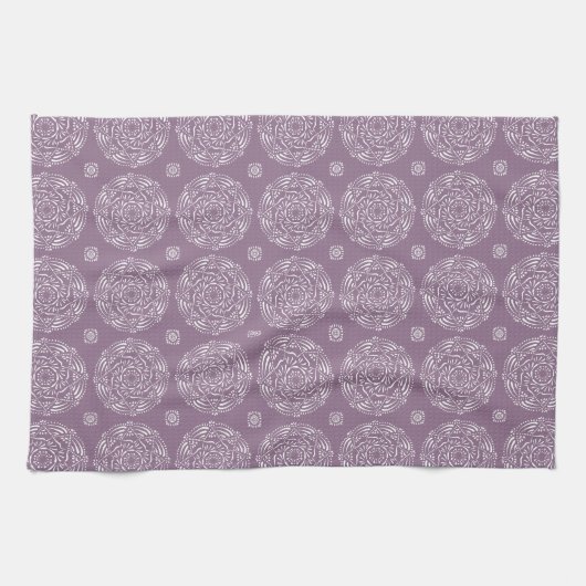 Wisteria Mandala Geschirrtuch (Horizontal)