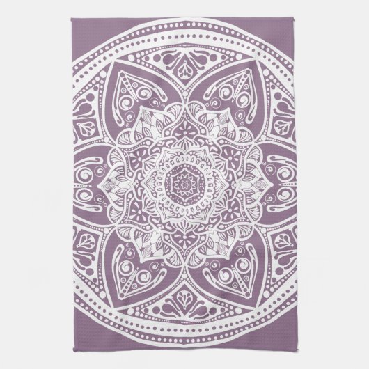 Wisteria Mandala Handtuch (Vertikal)