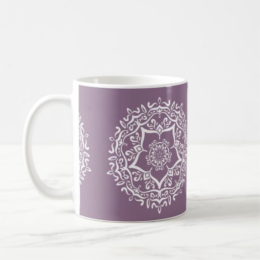 Wisteria Mandala Kaffeetasse (Links)