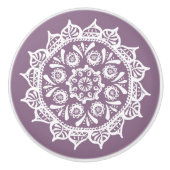 Wisteria Mandala Keramikknauf (Vorderseite)