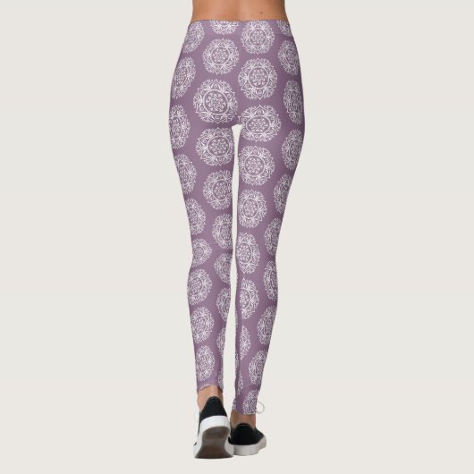 Wisteria Mandala Leggings (Rückseite)