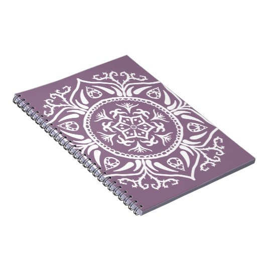 Wisteria Mandala Notizblock (Rechte Seite)