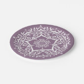 Wisteria Mandala Pappteller (Schrägansicht)