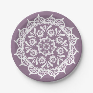 Wisteria Mandala Pappteller