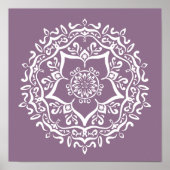 Wisteria Mandala Poster (Vorne)