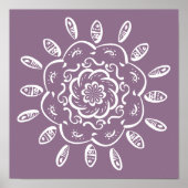 Wisteria Mandala Poster (Vorne)