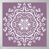 Wisteria Mandala Poster (Vorne)