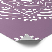Wisteria Mandala Poster (Ecke)