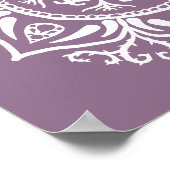 Wisteria Mandala Poster (Ecke)