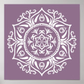 Wisteria Mandala Poster (Vorne)