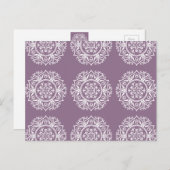 Wisteria Mandala Postkarte (Vorne/Hinten)