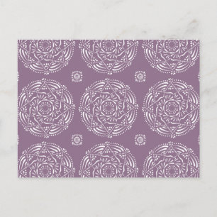 Wisteria Mandala Postkarte
