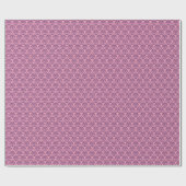 Wisteria Mattiert Orchid Damask Geschenkpapier (Flach)
