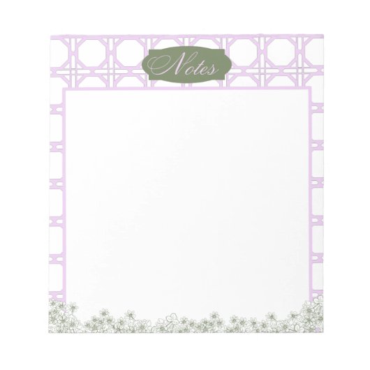 Wisteria Notepad Notizblock (Vorderseite)
