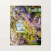 Wisteria on the Old Bell in Malmesbury Malerei Puzzle (Vertikal)