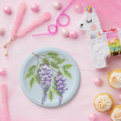 Wisteria Paper Plate Pappteller (Party)