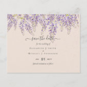 Wisteria Peach Wedding Rett Dates BUDGET (Vorderseite)