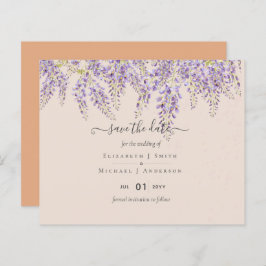 Wisteria Peach Wedding Rett Dates BUDGET