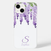Wisteria Personalisiert Name Monogram Case-Mate iPhone Hülle (Rückseite)