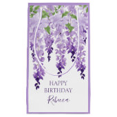 Wisteria Personalisierter Name | Geburtstag Kleine Geschenktüte (Vorderseite)