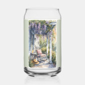 Wisteria Porch Rocking Chair Szene Dosenglas (Rückseite)