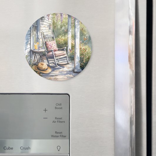 Wisteria Porch Rocking Chair Szene Magnet (In Situ (Kühlschrank))