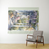 Wisteria Porch Rocking Chair Szene Wandteppich (Beispiel (Horizontal))