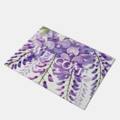 Wisteria Purple Blumen Blumen Natur Fußmatte (Schrägansicht)