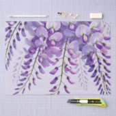 Wisteria Purple Blumen Wildblumen Aquarell Seidenpapier (Handwerk)