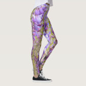 Wisteria Purple Flowers Leggings (Rechts)