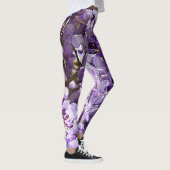 Wisteria Purple Flowers Leggings (Rechts)