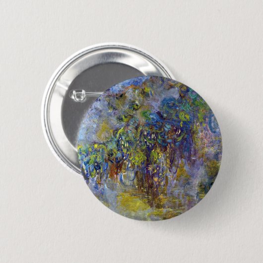 Wisteria (rechte Hälfte) von Claude Monet Button (Vorne & Hinten)