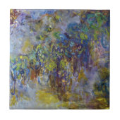 Wisteria (rechte Hälfte) von Claude Monet Fliese (Vorderseite)