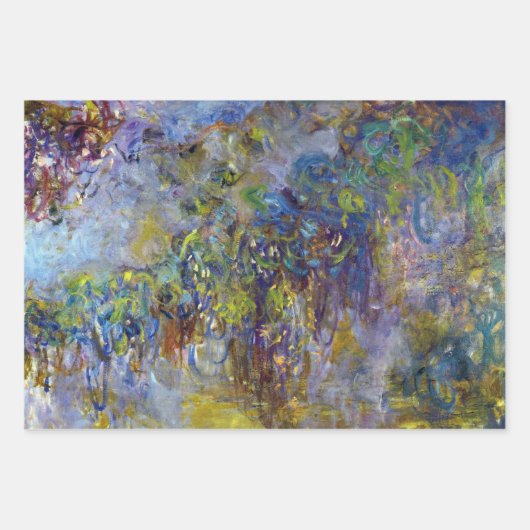 Wisteria (rechte Hälfte) von Claude Monet Geschenkpapier Set (Vorderseite 2)