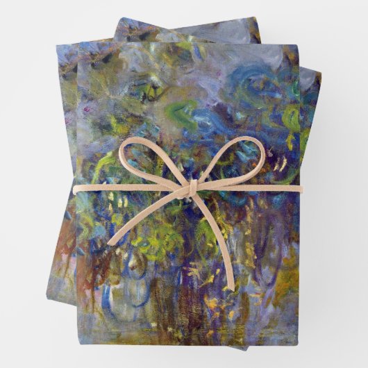 Wisteria (rechte Hälfte) von Claude Monet Geschenkpapier Set (Beispiel)