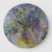 Wisteria (rechte Hälfte) von Claude Monet Große Wanduhr (Vorderseite)