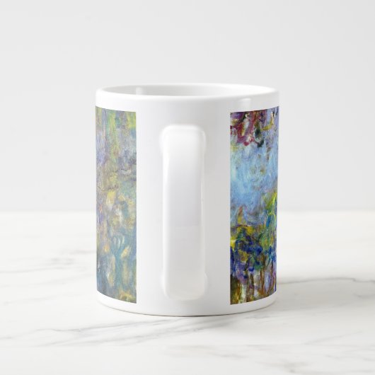 Wisteria (rechte Hälfte) von Claude Monet Jumbo-Tasse (Rückseite)