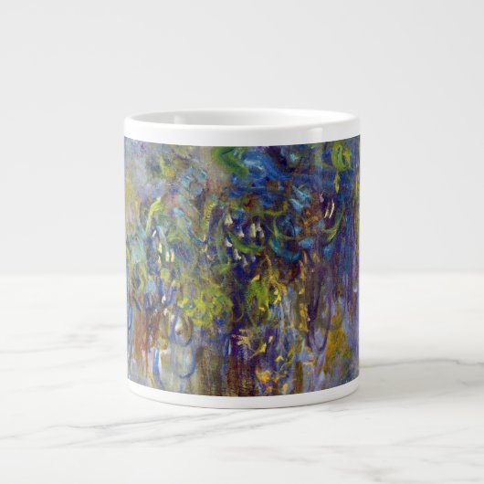 Wisteria (rechte Hälfte) von Claude Monet Jumbo-Tasse (Vorderseite)