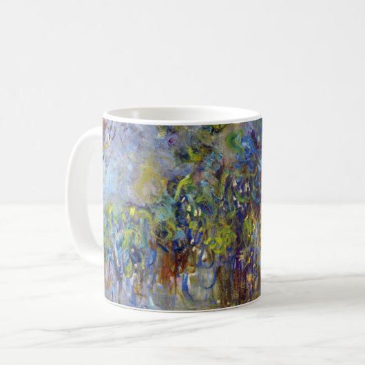 Wisteria (rechte Hälfte) von Claude Monet Kaffeetasse (Vorderseite Links)