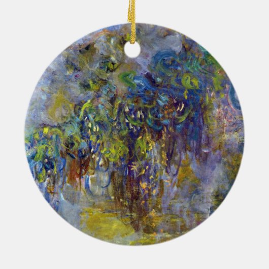 Wisteria (rechte Hälfte) von Claude Monet Keramik Ornament (Hinten)