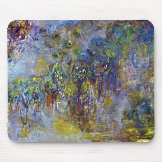 Wisteria (rechte Hälfte) von Claude Monet Mousepad (Vorne)
