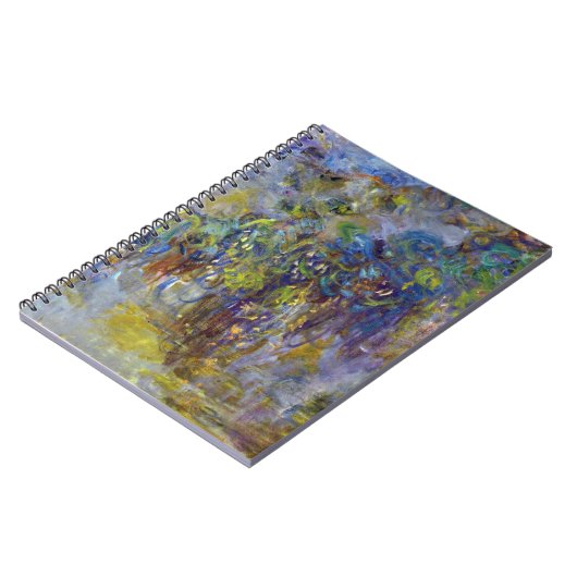 Wisteria (rechte Hälfte) von Claude Monet Notizblock (Linke Seite)