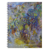 Wisteria (rechte Hälfte) von Claude Monet Notizblock (Vorderseite)
